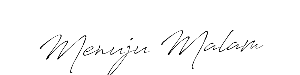 if you are searching for the best signature style for your name Menuju Malam. so please give up your signature search. here we have designed multiple signature styles  using Antro_Vectra. Menuju Malam signature style 6 images and pictures png