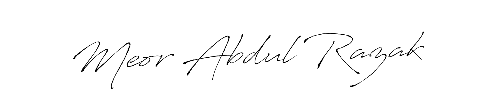 You can use this online signature creator to create a handwritten signature for the name Meor Abdul Razak. This is the best online autograph maker. Meor Abdul Razak signature style 6 images and pictures png