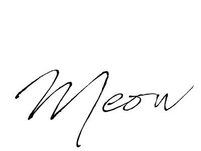 Design your own signature with our free online signature maker. With this signature software, you can create a handwritten (Antro_Vectra) signature for name Meow. Meow signature style 6 images and pictures png