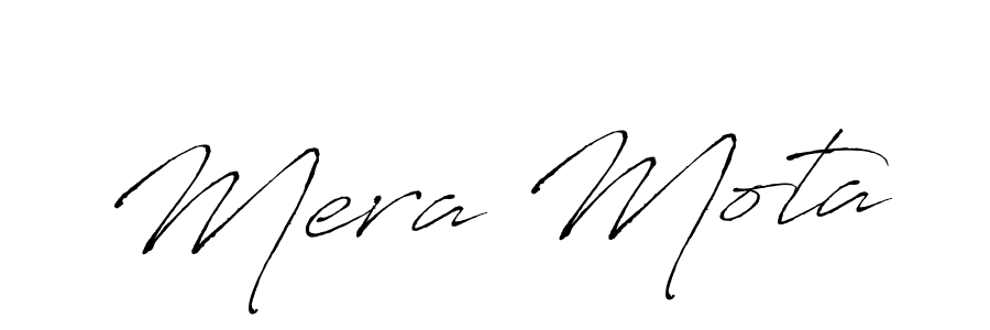 Create a beautiful signature design for name Mera Mota. With this signature (Antro_Vectra) fonts, you can make a handwritten signature for free. Mera Mota signature style 6 images and pictures png