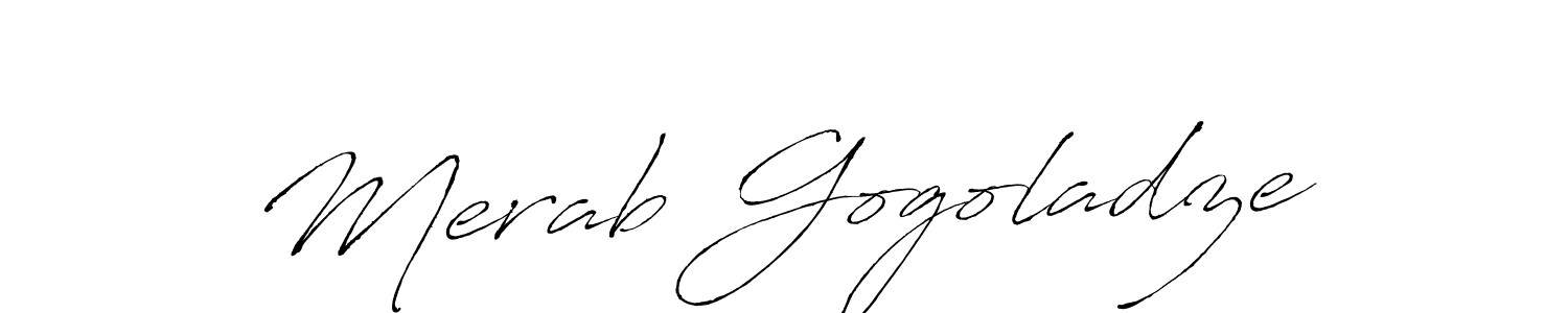 How to make Merab Gogoladze signature? Antro_Vectra is a professional autograph style. Create handwritten signature for Merab Gogoladze name. Merab Gogoladze signature style 6 images and pictures png