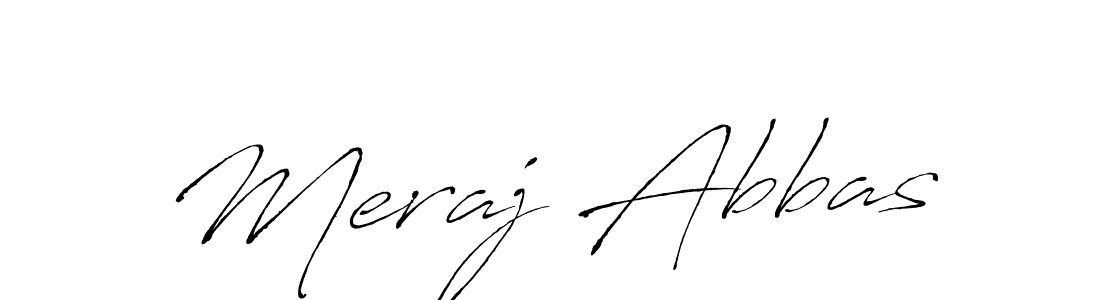 Design your own signature with our free online signature maker. With this signature software, you can create a handwritten (Antro_Vectra) signature for name Meraj Abbas. Meraj Abbas signature style 6 images and pictures png