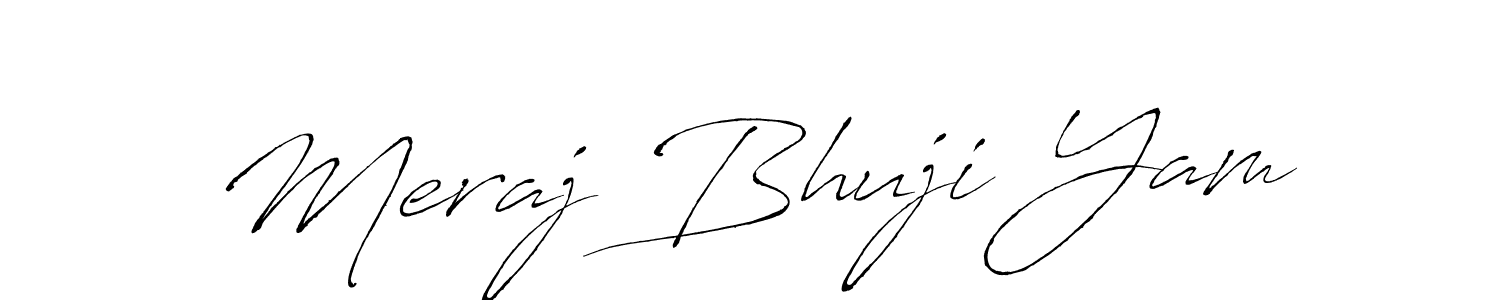 How to make Meraj Bhuji Yam signature? Antro_Vectra is a professional autograph style. Create handwritten signature for Meraj Bhuji Yam name. Meraj Bhuji Yam signature style 6 images and pictures png