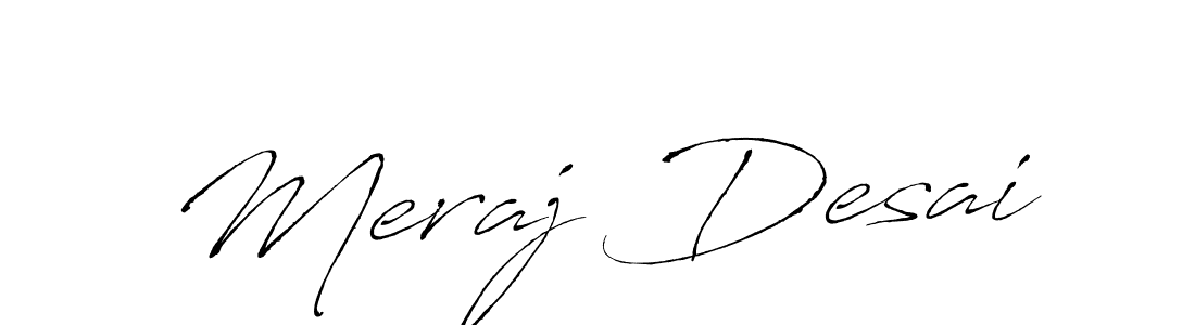 Also You can easily find your signature by using the search form. We will create Meraj Desai name handwritten signature images for you free of cost using Antro_Vectra sign style. Meraj Desai signature style 6 images and pictures png