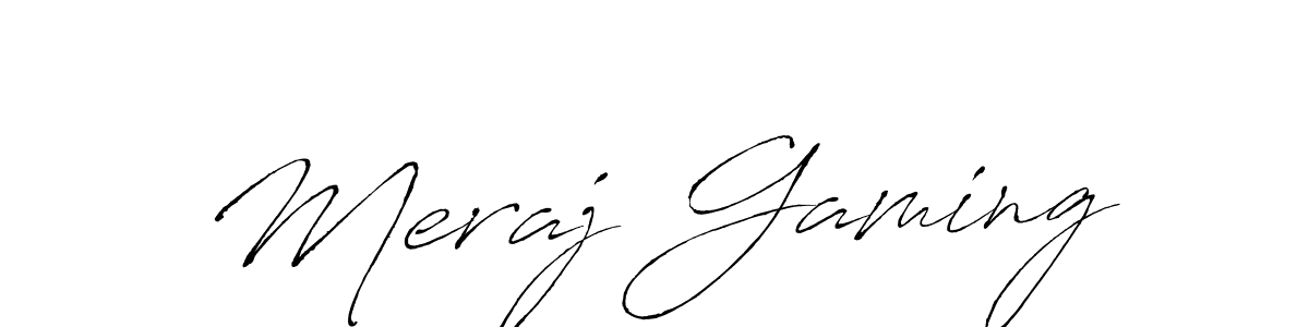 Make a beautiful signature design for name Meraj Gaming. Use this online signature maker to create a handwritten signature for free. Meraj Gaming signature style 6 images and pictures png