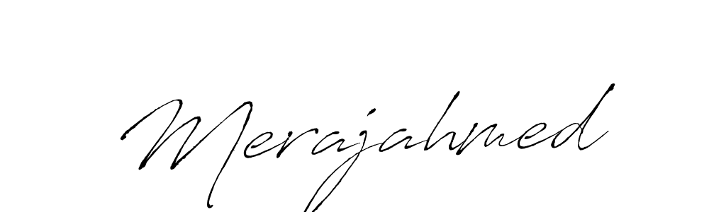 Merajahmed stylish signature style. Best Handwritten Sign (Antro_Vectra) for my name. Handwritten Signature Collection Ideas for my name Merajahmed. Merajahmed signature style 6 images and pictures png