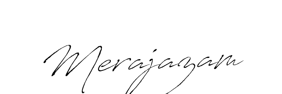 Antro_Vectra is a professional signature style that is perfect for those who want to add a touch of class to their signature. It is also a great choice for those who want to make their signature more unique. Get Merajazam name to fancy signature for free. Merajazam signature style 6 images and pictures png