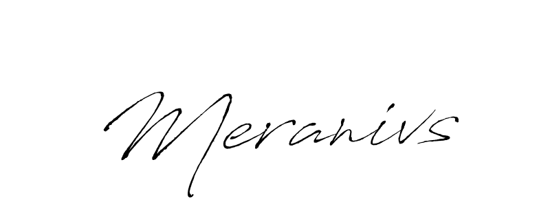You should practise on your own different ways (Antro_Vectra) to write your name (Meranivs) in signature. don't let someone else do it for you. Meranivs signature style 6 images and pictures png