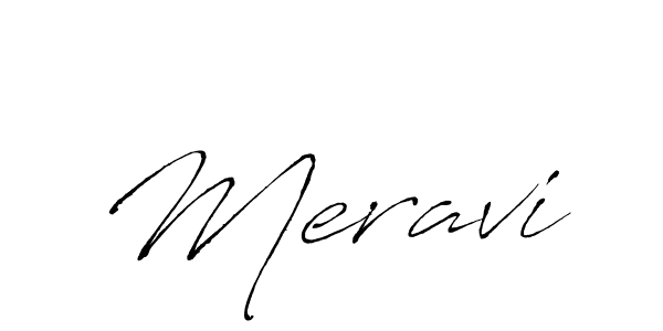 Similarly Antro_Vectra is the best handwritten signature design. Signature creator online .You can use it as an online autograph creator for name Meravi. Meravi signature style 6 images and pictures png