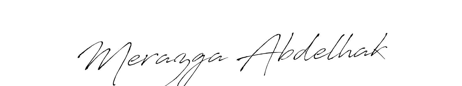 Create a beautiful signature design for name Merazga Abdelhak. With this signature (Antro_Vectra) fonts, you can make a handwritten signature for free. Merazga Abdelhak signature style 6 images and pictures png