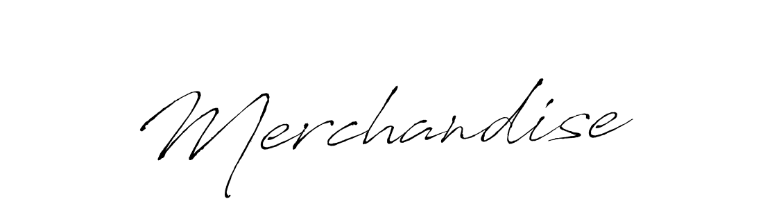 Design your own signature with our free online signature maker. With this signature software, you can create a handwritten (Antro_Vectra) signature for name Merchandise. Merchandise signature style 6 images and pictures png