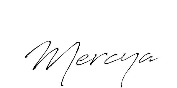Mercya stylish signature style. Best Handwritten Sign (Antro_Vectra) for my name. Handwritten Signature Collection Ideas for my name Mercya. Mercya signature style 6 images and pictures png