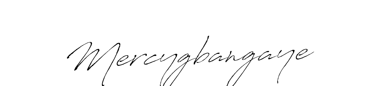 Also we have Mercygbangaye name is the best signature style. Create professional handwritten signature collection using Antro_Vectra autograph style. Mercygbangaye signature style 6 images and pictures png
