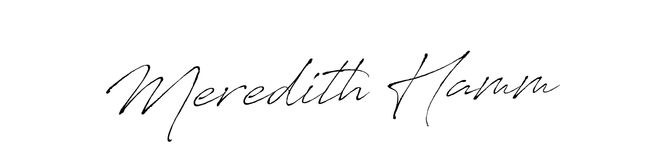 Use a signature maker to create a handwritten signature online. With this signature software, you can design (Antro_Vectra) your own signature for name Meredith Hamm. Meredith Hamm signature style 6 images and pictures png