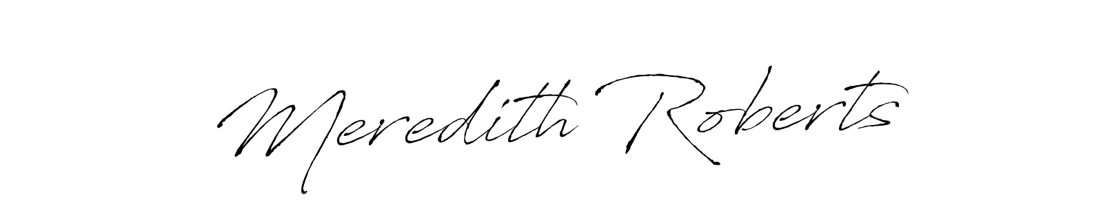 How to make Meredith Roberts name signature. Use Antro_Vectra style for creating short signs online. This is the latest handwritten sign. Meredith Roberts signature style 6 images and pictures png