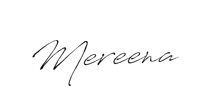 Design your own signature with our free online signature maker. With this signature software, you can create a handwritten (Antro_Vectra) signature for name Mereena. Mereena signature style 6 images and pictures png