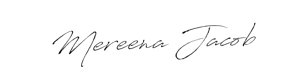 Antro_Vectra is a professional signature style that is perfect for those who want to add a touch of class to their signature. It is also a great choice for those who want to make their signature more unique. Get Mereena Jacob name to fancy signature for free. Mereena Jacob signature style 6 images and pictures png