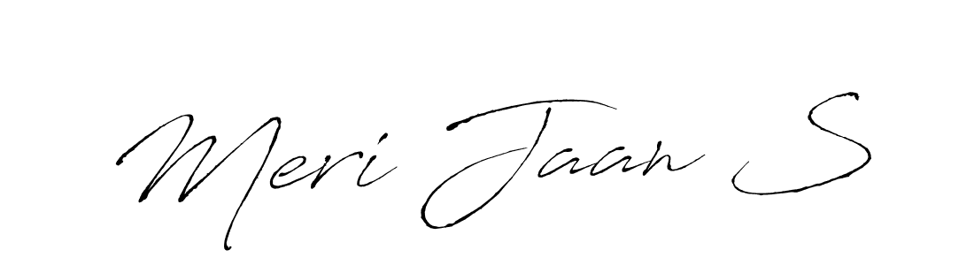 This is the best signature style for the Meri Jaan S name. Also you like these signature font (Antro_Vectra). Mix name signature. Meri Jaan S signature style 6 images and pictures png