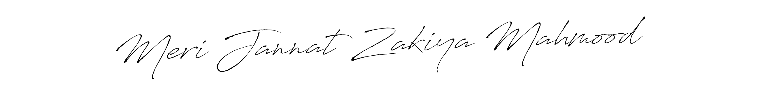 How to make Meri Jannat Zakiya Mahmood signature? Antro_Vectra is a professional autograph style. Create handwritten signature for Meri Jannat Zakiya Mahmood name. Meri Jannat Zakiya Mahmood signature style 6 images and pictures png