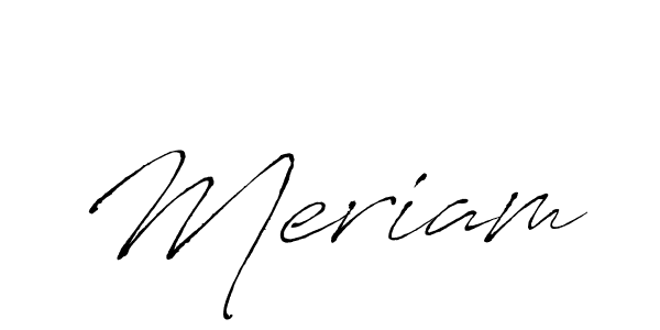 Create a beautiful signature design for name Meriam. With this signature (Antro_Vectra) fonts, you can make a handwritten signature for free. Meriam signature style 6 images and pictures png