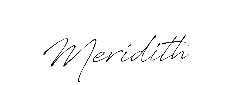 Make a beautiful signature design for name Meridith. With this signature (Antro_Vectra) style, you can create a handwritten signature for free. Meridith signature style 6 images and pictures png