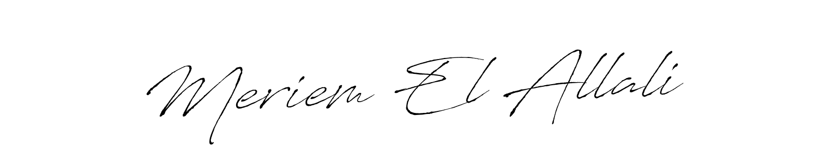 See photos of Meriem El Allali official signature by Spectra . Check more albums & portfolios. Read reviews & check more about Antro_Vectra font. Meriem El Allali signature style 6 images and pictures png