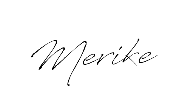 The best way (Antro_Vectra) to make a short signature is to pick only two or three words in your name. The name Merike include a total of six letters. For converting this name. Merike signature style 6 images and pictures png