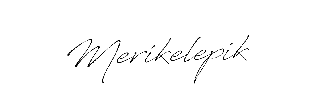 Use a signature maker to create a handwritten signature online. With this signature software, you can design (Antro_Vectra) your own signature for name Merikelepik. Merikelepik signature style 6 images and pictures png