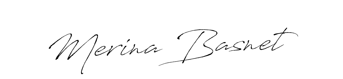 Merina Basnet stylish signature style. Best Handwritten Sign (Antro_Vectra) for my name. Handwritten Signature Collection Ideas for my name Merina Basnet. Merina Basnet signature style 6 images and pictures png