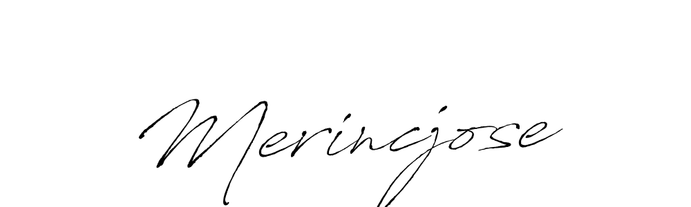 Create a beautiful signature design for name Merincjose. With this signature (Antro_Vectra) fonts, you can make a handwritten signature for free. Merincjose signature style 6 images and pictures png