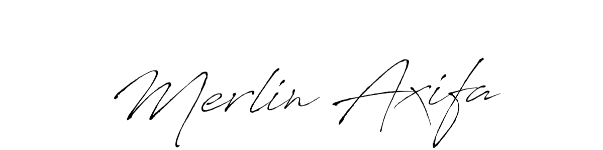 Also we have Merlin Axifa name is the best signature style. Create professional handwritten signature collection using Antro_Vectra autograph style. Merlin Axifa signature style 6 images and pictures png