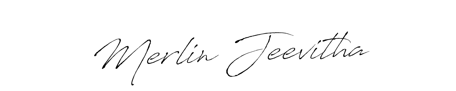 Use a signature maker to create a handwritten signature online. With this signature software, you can design (Antro_Vectra) your own signature for name Merlin Jeevitha. Merlin Jeevitha signature style 6 images and pictures png