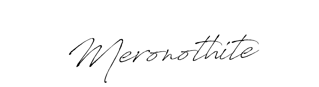 The best way (Antro_Vectra) to make a short signature is to pick only two or three words in your name. The name Meronothite include a total of six letters. For converting this name. Meronothite signature style 6 images and pictures png