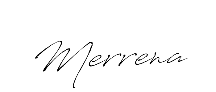 How to make Merrena signature? Antro_Vectra is a professional autograph style. Create handwritten signature for Merrena name. Merrena signature style 6 images and pictures png
