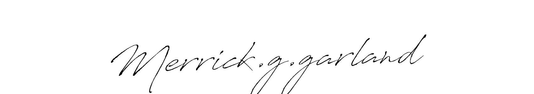 Design your own signature with our free online signature maker. With this signature software, you can create a handwritten (Antro_Vectra) signature for name Merrick.g.garland. Merrick.g.garland signature style 6 images and pictures png