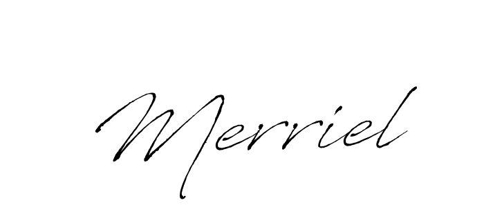 You should practise on your own different ways (Antro_Vectra) to write your name (Merriel) in signature. don't let someone else do it for you. Merriel signature style 6 images and pictures png