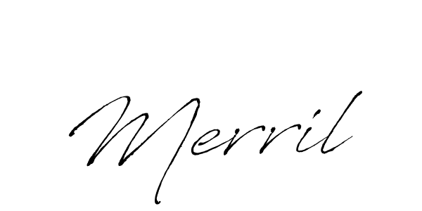 You should practise on your own different ways (Antro_Vectra) to write your name (Merril) in signature. don't let someone else do it for you. Merril signature style 6 images and pictures png