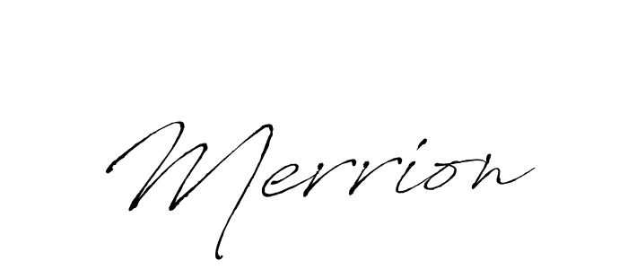 Create a beautiful signature design for name Merrion. With this signature (Antro_Vectra) fonts, you can make a handwritten signature for free. Merrion signature style 6 images and pictures png