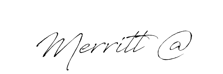 Also we have Merritt @ name is the best signature style. Create professional handwritten signature collection using Antro_Vectra autograph style. Merritt @ signature style 6 images and pictures png