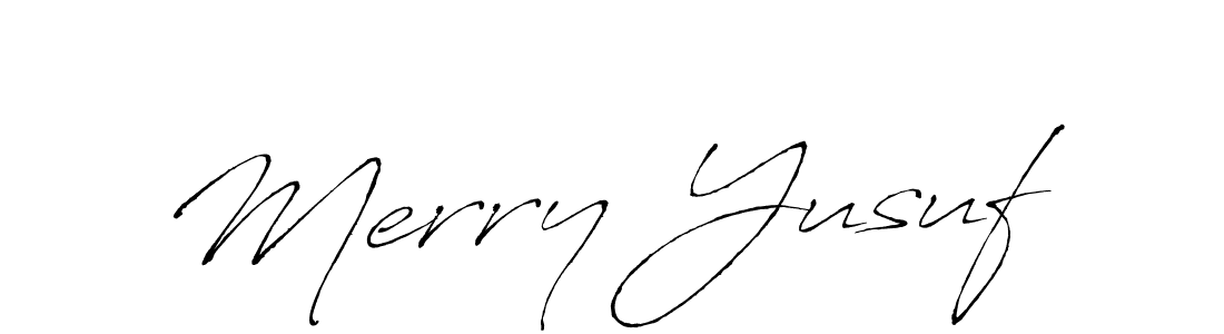 How to make Merry Yusuf signature? Antro_Vectra is a professional autograph style. Create handwritten signature for Merry Yusuf name. Merry Yusuf signature style 6 images and pictures png