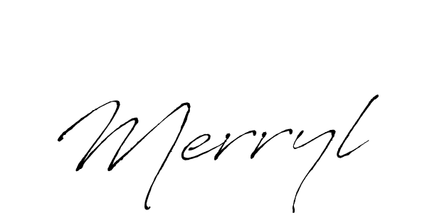 Create a beautiful signature design for name Merryl. With this signature (Antro_Vectra) fonts, you can make a handwritten signature for free. Merryl signature style 6 images and pictures png