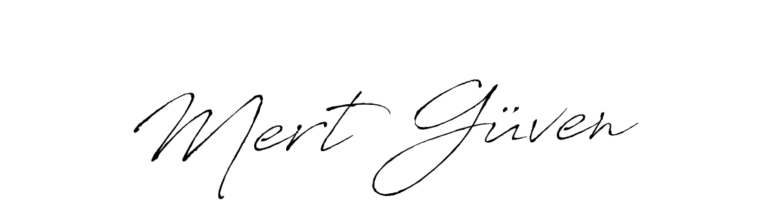 How to make Mert Güven name signature. Use Antro_Vectra style for creating short signs online. This is the latest handwritten sign. Mert Güven signature style 6 images and pictures png