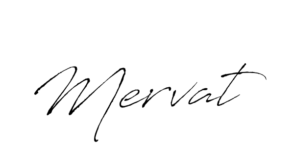 How to make Mervat signature? Antro_Vectra is a professional autograph style. Create handwritten signature for Mervat name. Mervat signature style 6 images and pictures png