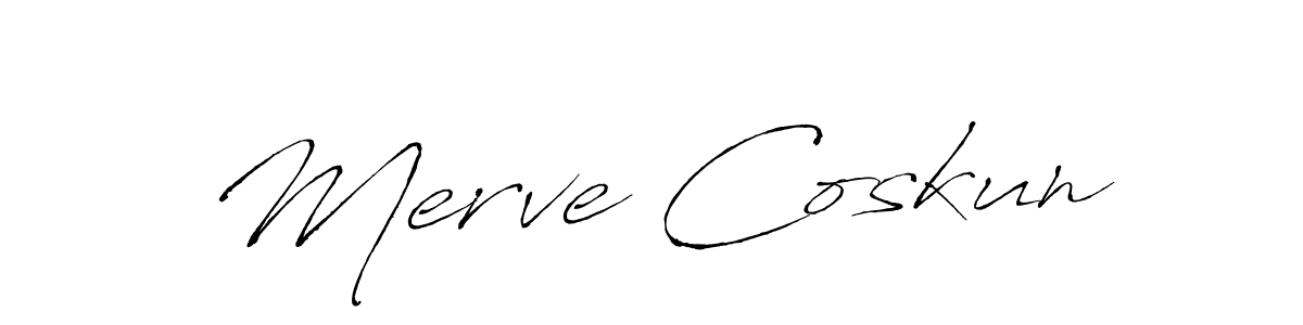 Create a beautiful signature design for name Merve Coskun. With this signature (Antro_Vectra) fonts, you can make a handwritten signature for free. Merve Coskun signature style 6 images and pictures png