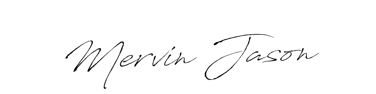 You can use this online signature creator to create a handwritten signature for the name Mervin Jason. This is the best online autograph maker. Mervin Jason signature style 6 images and pictures png