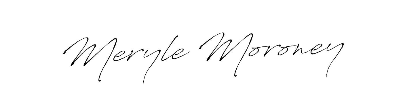 Antro_Vectra is a professional signature style that is perfect for those who want to add a touch of class to their signature. It is also a great choice for those who want to make their signature more unique. Get Meryle Moroney name to fancy signature for free. Meryle Moroney signature style 6 images and pictures png
