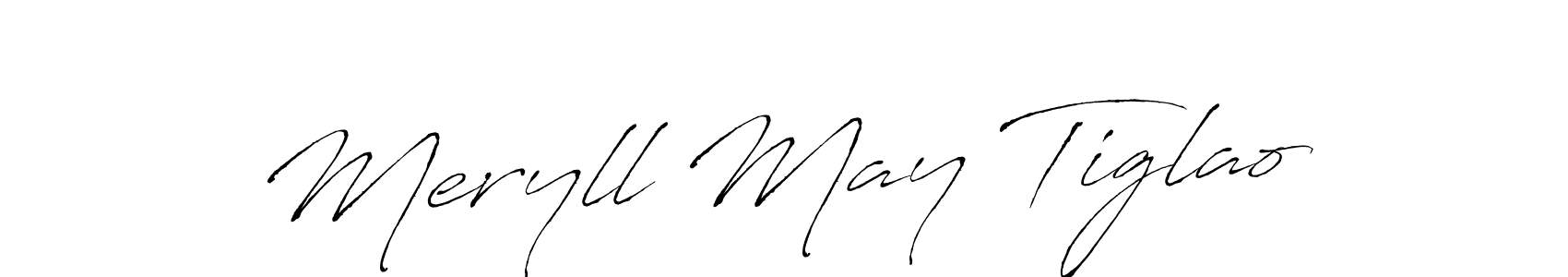 Design your own signature with our free online signature maker. With this signature software, you can create a handwritten (Antro_Vectra) signature for name Meryll May Tiglao. Meryll May Tiglao signature style 6 images and pictures png