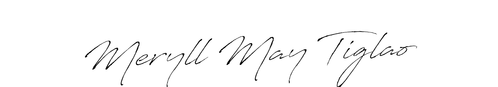 Make a beautiful signature design for name Meryll May Tiglao. With this signature (Antro_Vectra) style, you can create a handwritten signature for free. Meryll May Tiglao signature style 6 images and pictures png