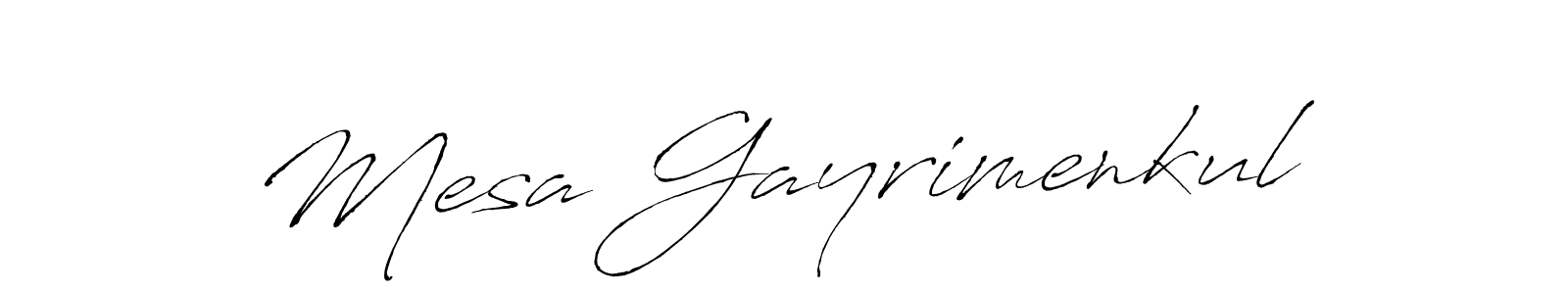 Design your own signature with our free online signature maker. With this signature software, you can create a handwritten (Antro_Vectra) signature for name Mesa Gayrimenkul. Mesa Gayrimenkul signature style 6 images and pictures png