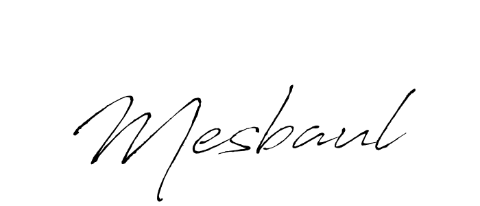 Make a beautiful signature design for name Mesbaul. With this signature (Antro_Vectra) style, you can create a handwritten signature for free. Mesbaul signature style 6 images and pictures png